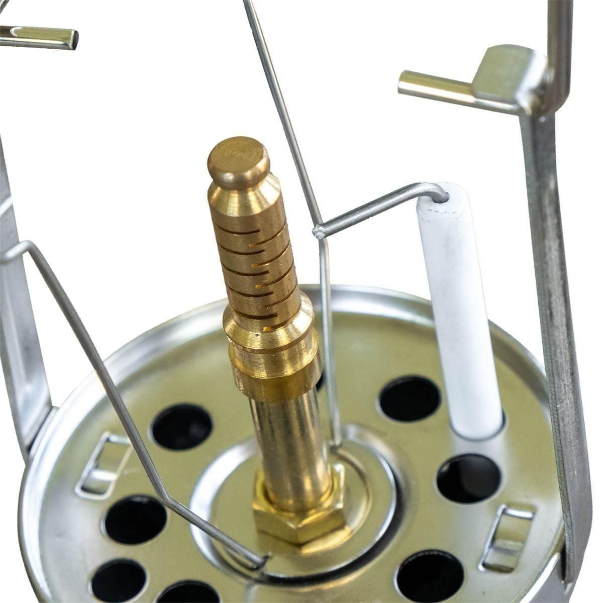 INTEC Lampe à gaz 1100W + 8 Cartouches gaz Butane 190g - Allumage Piezo Coque Métal - Lampe de Camping Extérieure INTEC