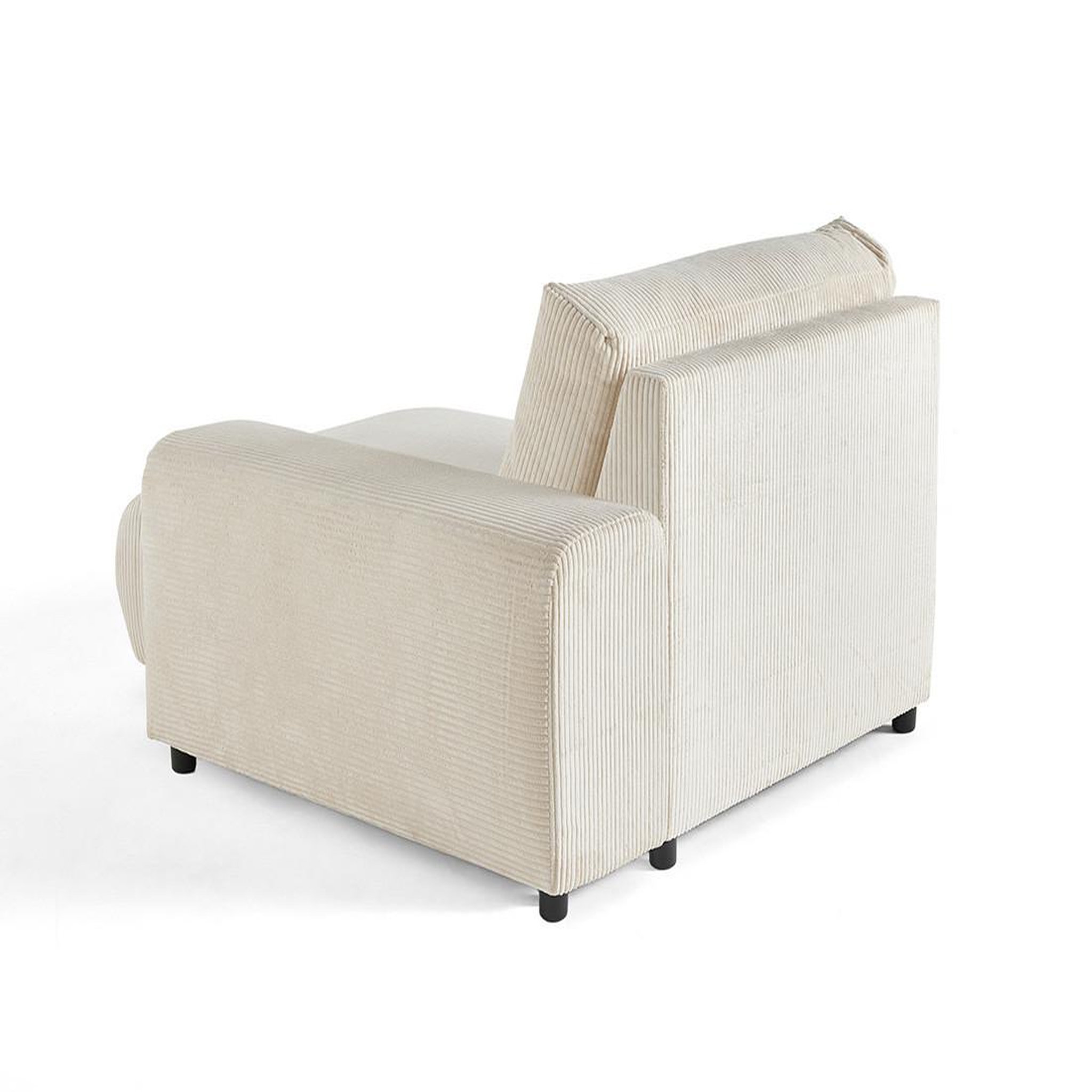 Voir la diapositive 4 : LISA DESIGN Garance - module d'assise méridienne droit - en velours côtelé