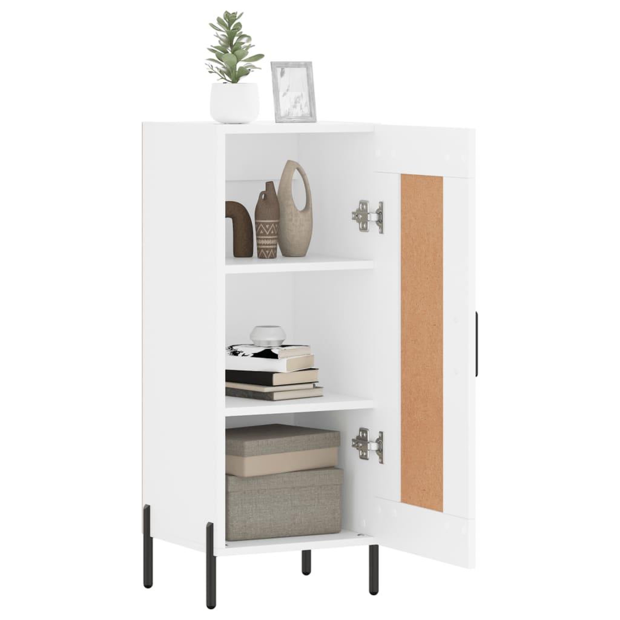 Voir la diapositive 4 : VIDAXL Buffet blanc 34,5x34x90 cm bois d'ingenierie