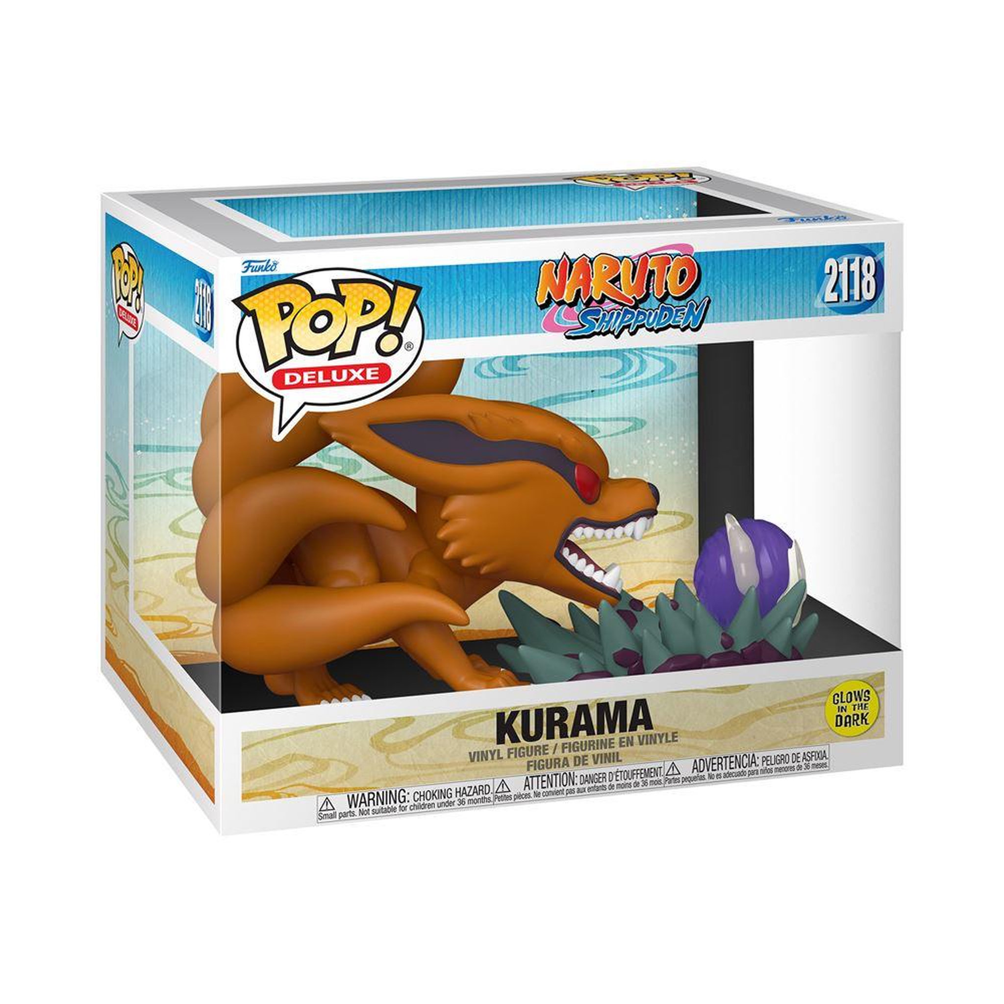 Funko Figurine Funko Pop Deluxe Naruto Shippuden Kurama Glow