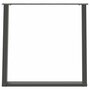 Voir la diapositive 5 : VIDAXL Pieds de table a manger forme de U 2 pcs 80x(72-73) cm acier