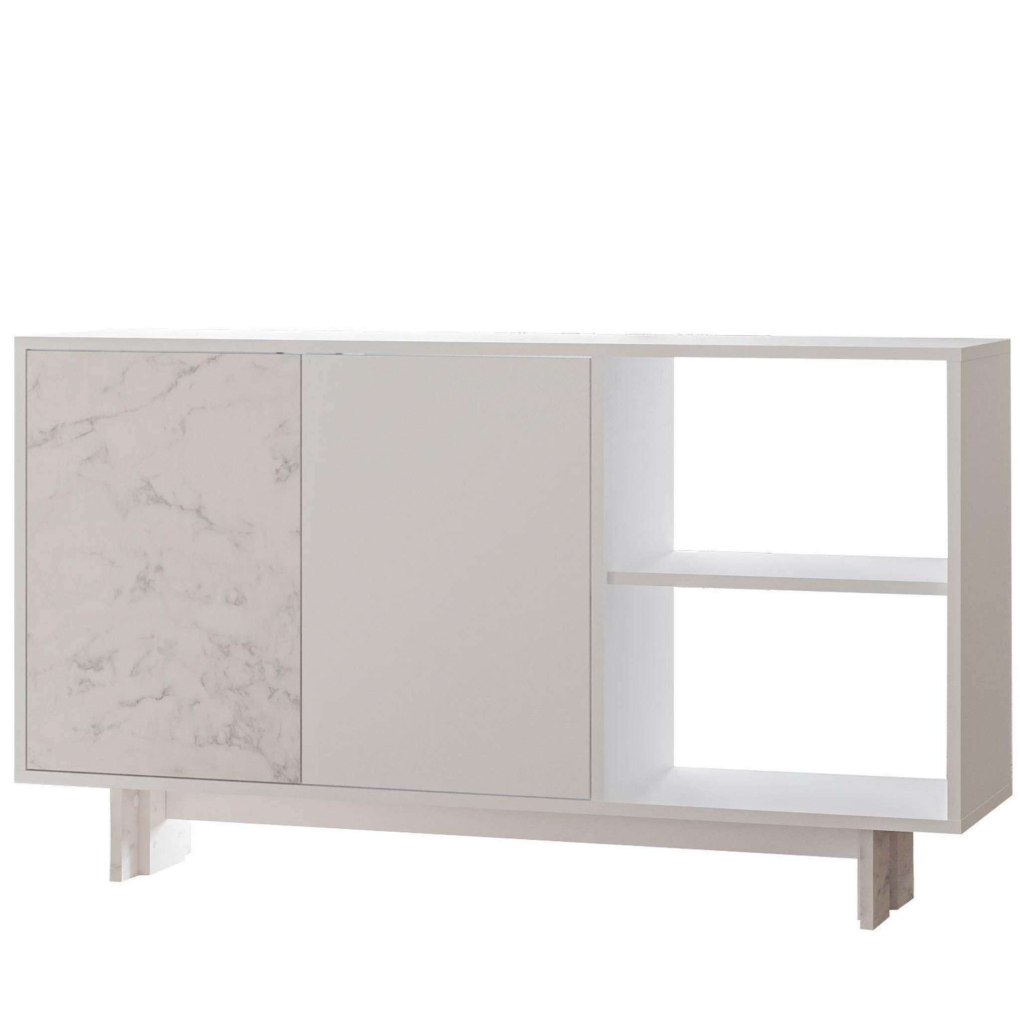 Habitat et Jardin Buffet en bois  ravello  - 140 x 35 x 80 cm - blanc