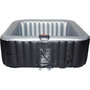 Voir la diapositive 2 : Habitat et Jardin Spa gonflable avec cercle flottant LED  Nice  - 6 places - Gris/Noir