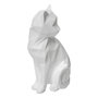 Voir la diapositive 1 : ATMOSPHERA Statuette Déco Chat Origami  Delia  20cm Blanc
