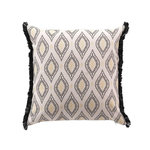 Douceur d'Intérieur Coussin déhoussable FELL - Polycoton imprimé métallisé - 45 x 45 cm - Multicolore