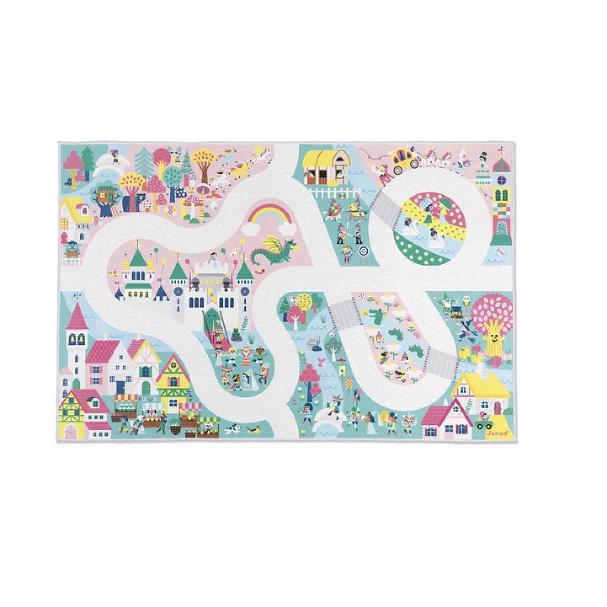 Juratoys-Janod Cross roads - Tapis de voiture Royaume enchante