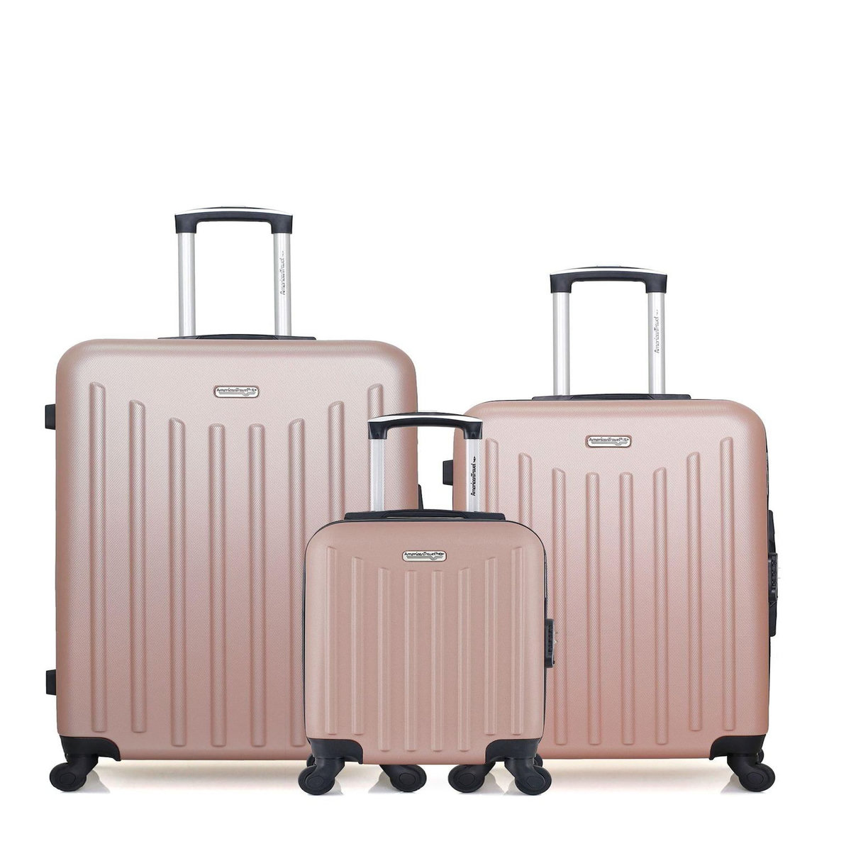 AMERICAN TRAVEL AMERICAN TRAVEL - LOT DE 3 - Valises grand format, weekend et cabine XXS BROOKLYN