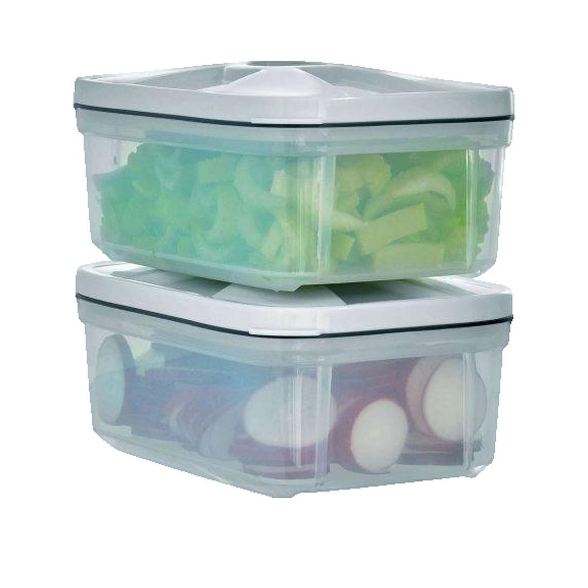 Voir la diapositive 3 : SEVERIN Conteneurs sous vide Severin Set de 2 Contenants transparents sans BPA 0,75 L