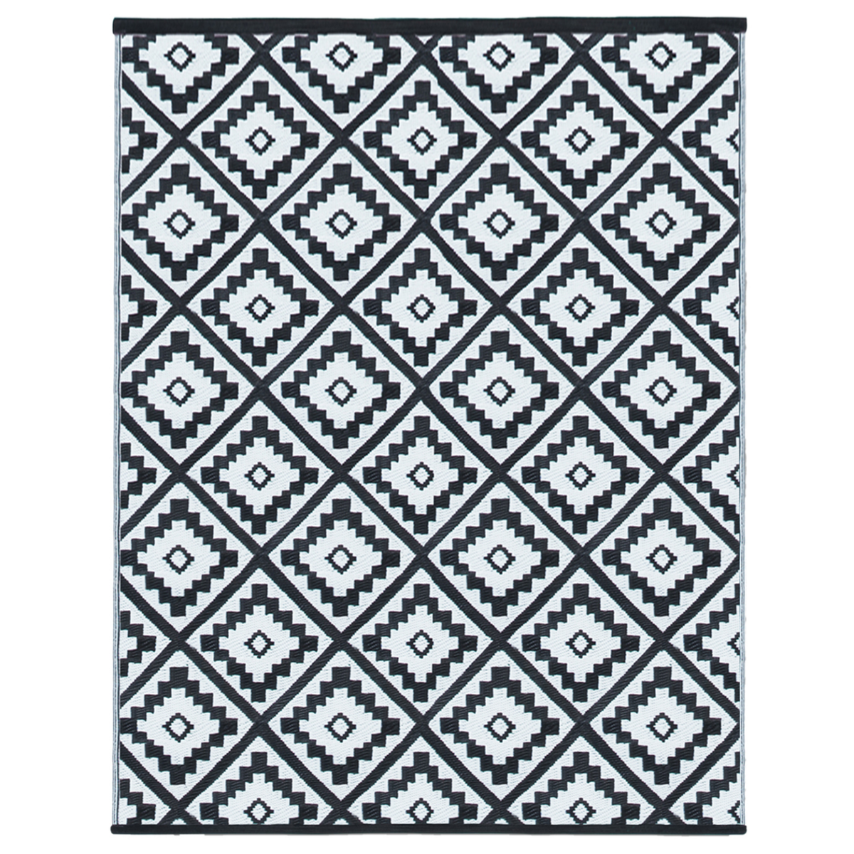 ID MARKET Tapis extérieur BAHAMAS noir 180 x 280 CM