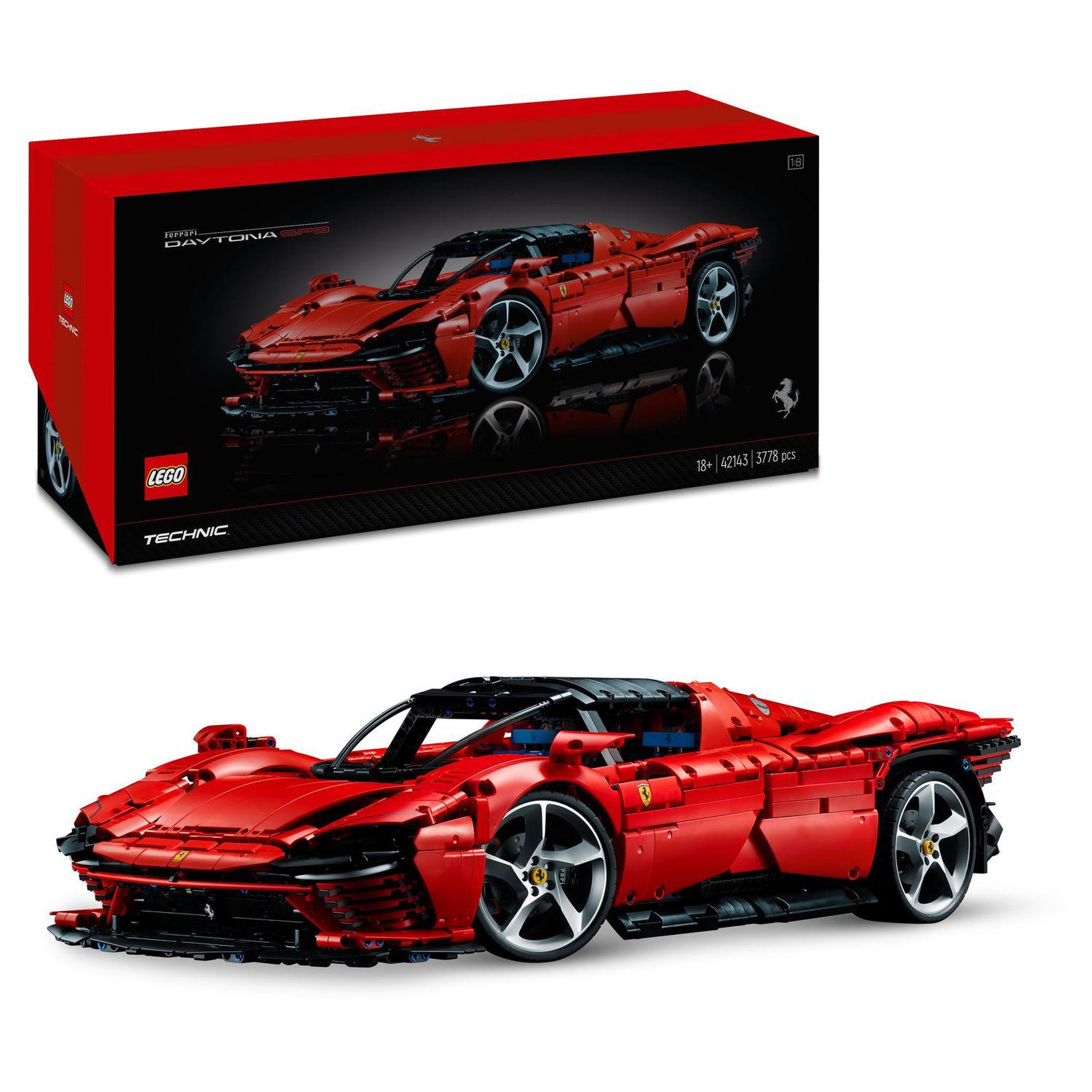 Voir la diapositive 2 : LEGO Technic 42143 Ferrari Daytona SP3, Voiture Modélisme, Maquette à Construire, Adultes