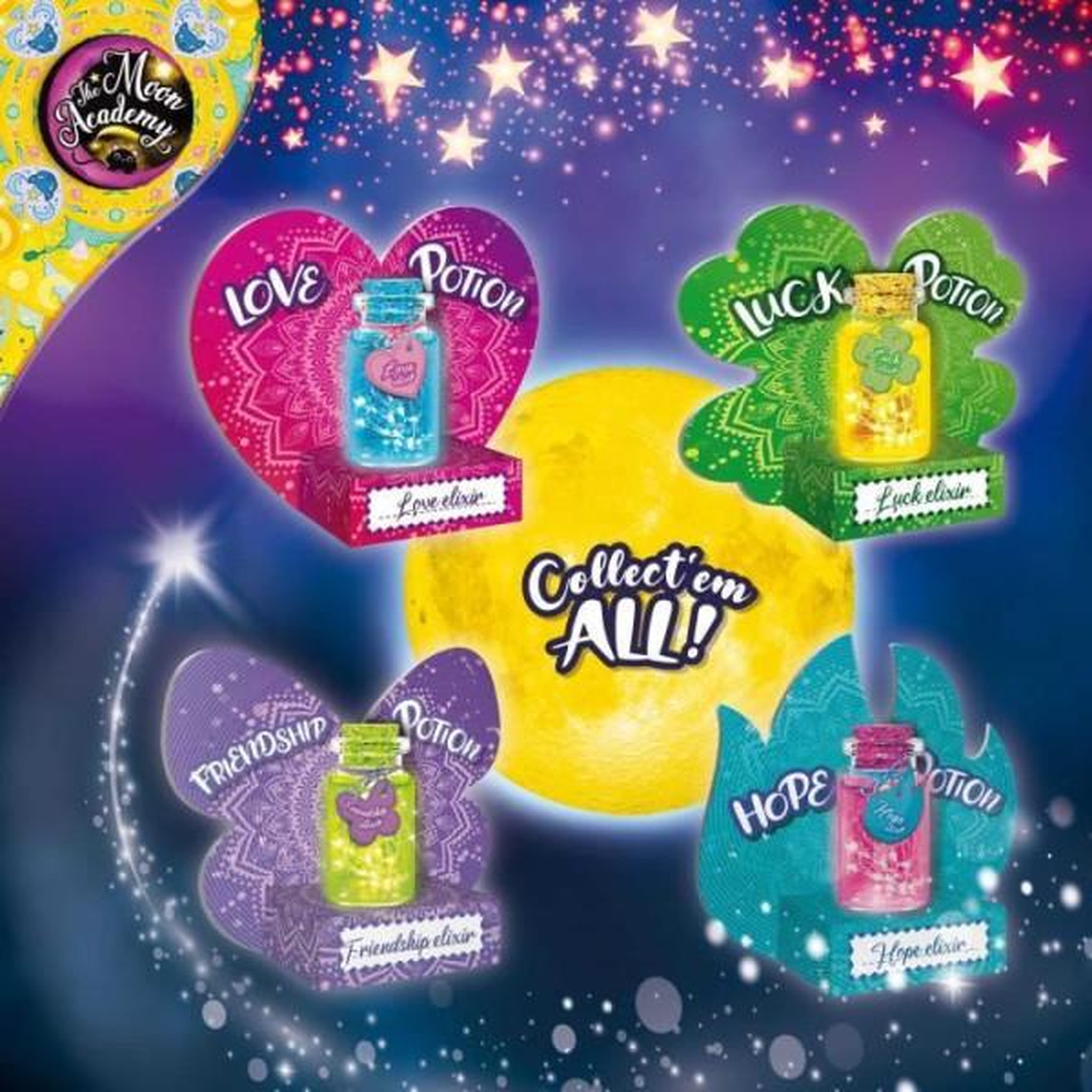 Voir la diapositive 3 : LISCIANI GIOCHI Potions magiques - lisciani - the moon academy - kit de créations - flacons originaux - activités créatives