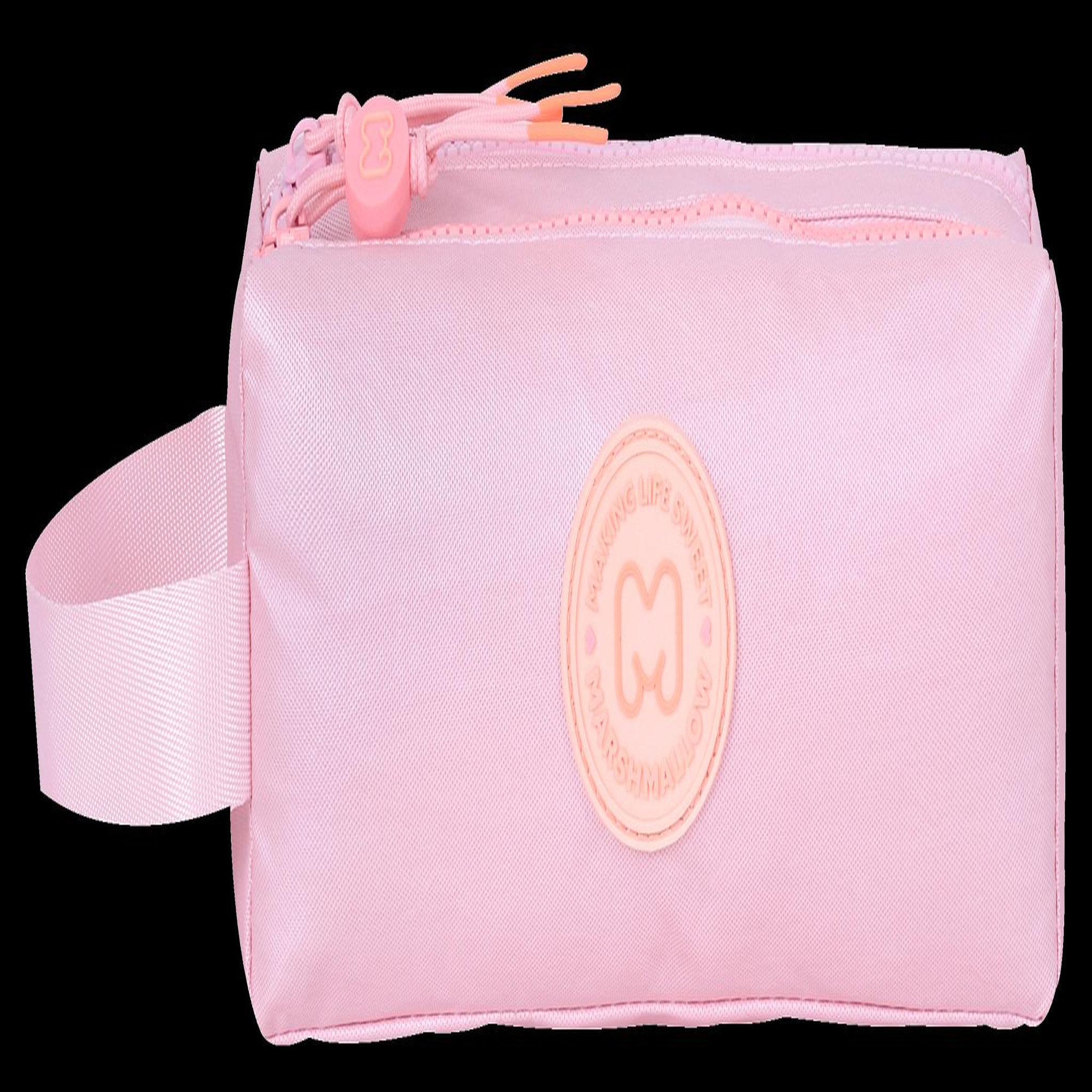 Bagtrotter MARSHMALLOW - Trousse scolaire double compartiment PLATINUM - Rose irisé - Fille