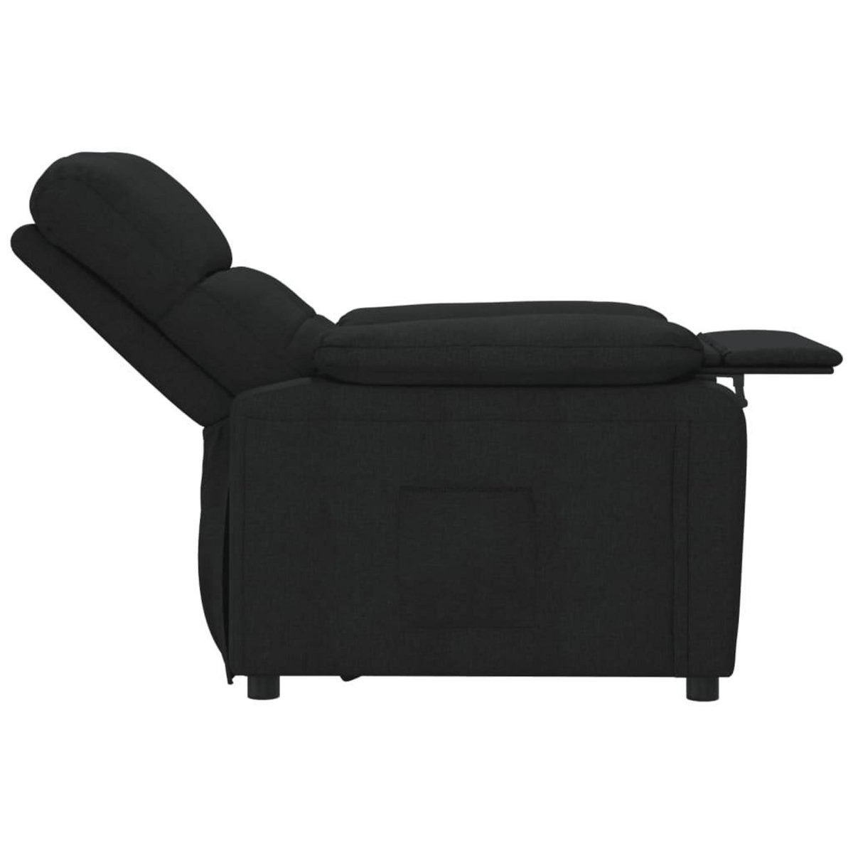 VIDAXL Fauteuil inclinable Noir Tissu
