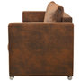Voir la diapositive 3 : VIDAXL Canape a 3 places 191 x 73 x 82 cm Cuir daim artificiel