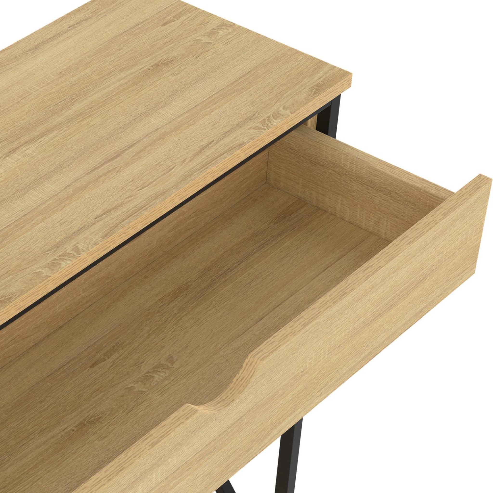 Voir la diapositive 6 : ID MARKET Console 1 tiroir wayne 2 étagères design industriel