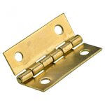 CENTRALE BRICO Lot de 8 charnières universelles acier pour meuble, L.30 x l.20 mm