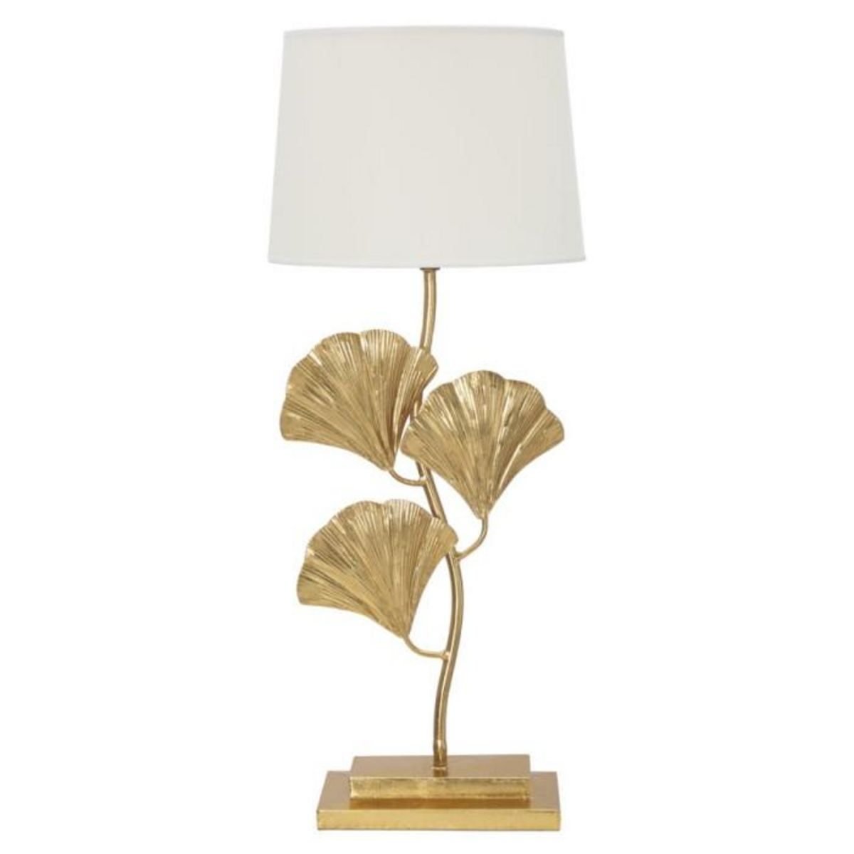 Paris Prix Lampe à Poser en Métal  Glamy  81cm Blanc & Or