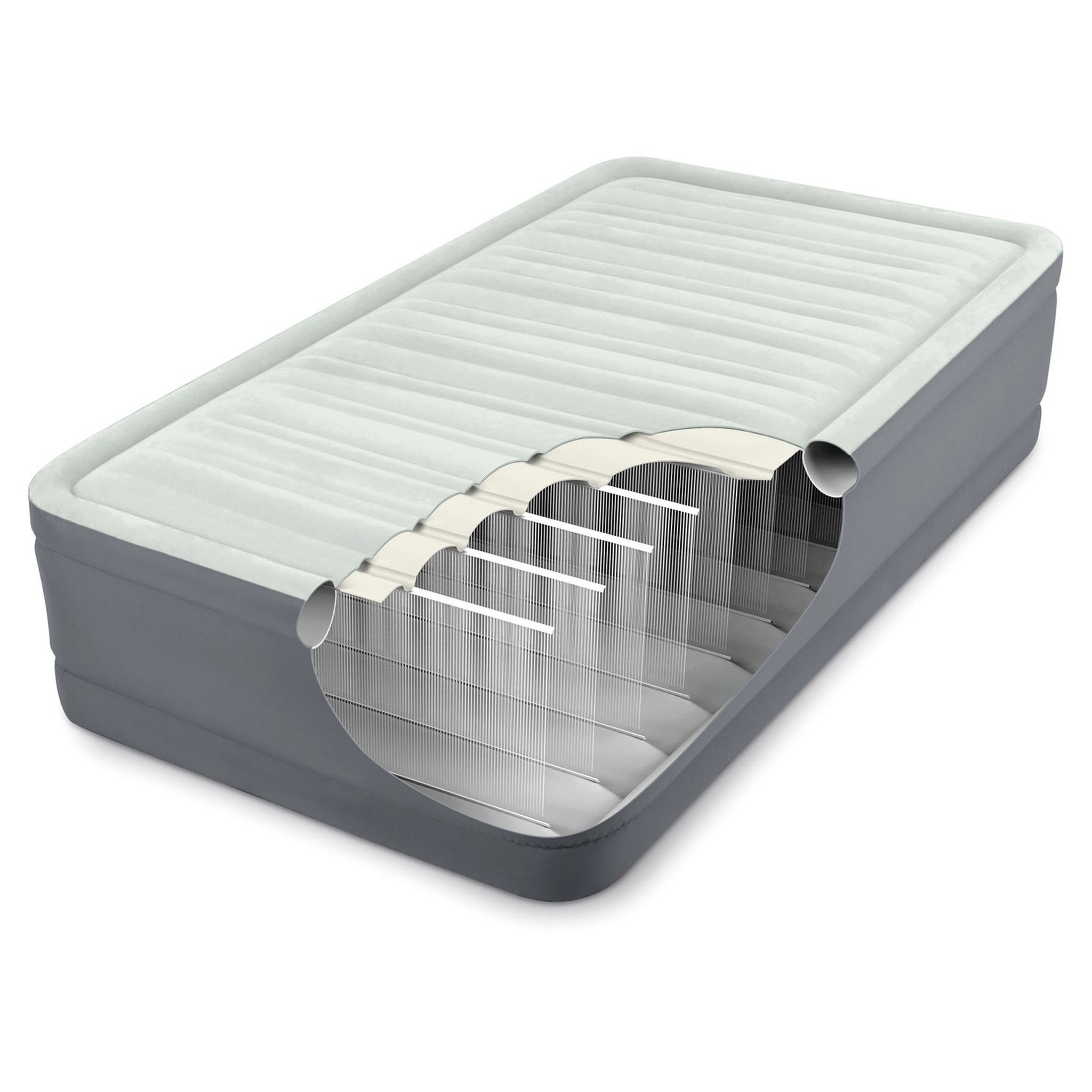 Voir la diapositive 4 : Intex LIT D'APPOINT PREM'AIR 1 - 1 PLACE ELEC FIBER TECH