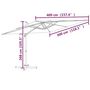Voir la diapositive 6 : VIDAXL Parasol cantilever a LED Vert 400x300 cm
