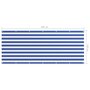 VIDAXL Ecran de balcon Blanc et bleu 120x300 cm Tissu Oxford