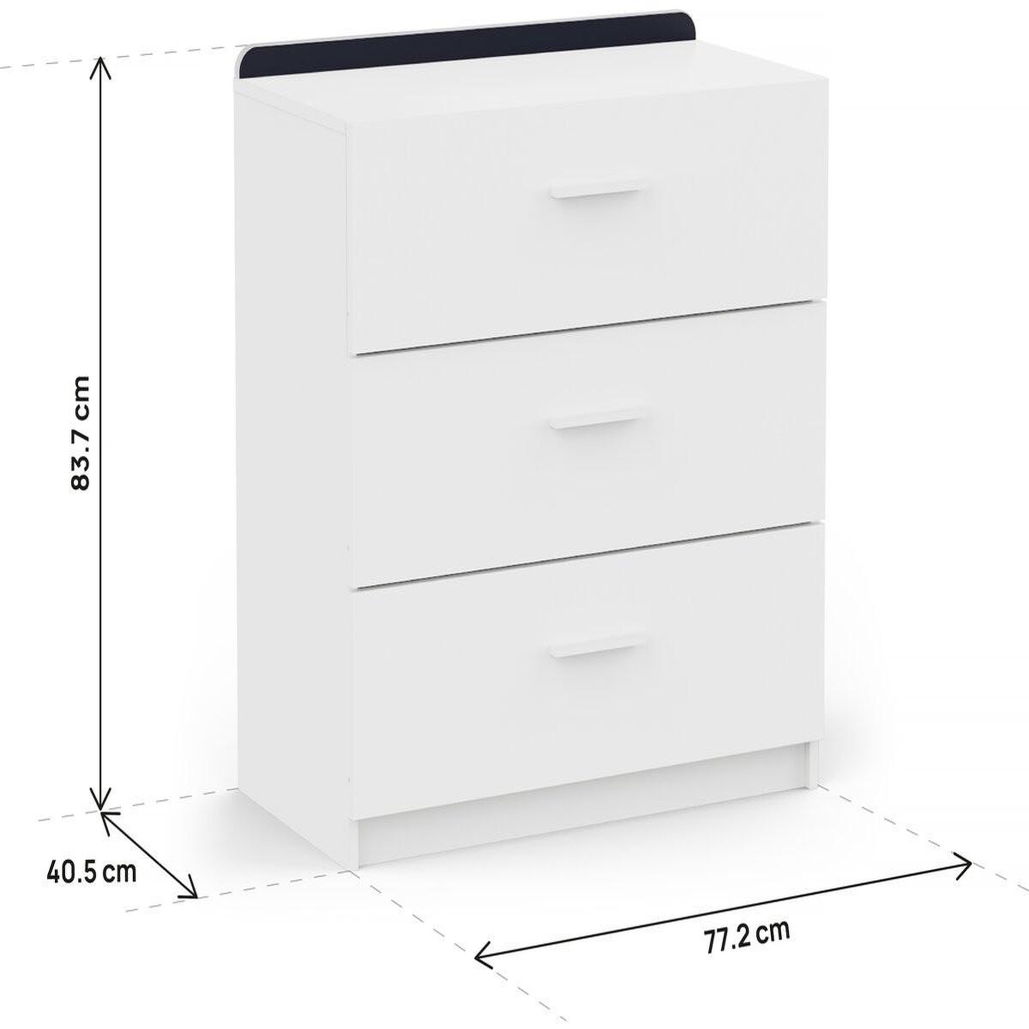 Voir la diapositive 4 : Habitat et Jardin Commode pour enfant  reverso  - blanc mat