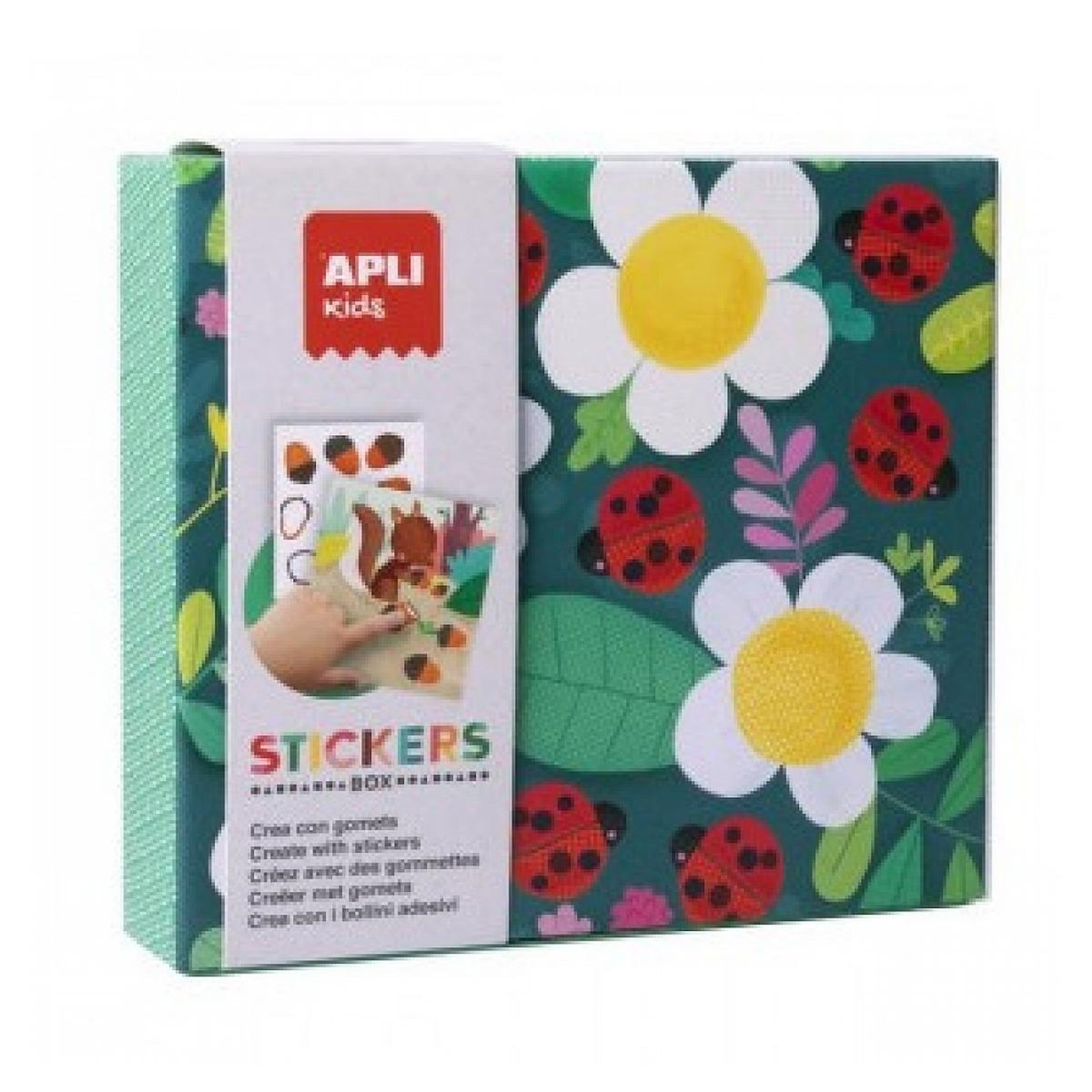 Apli Agipa Boite gommettes Coccinelle