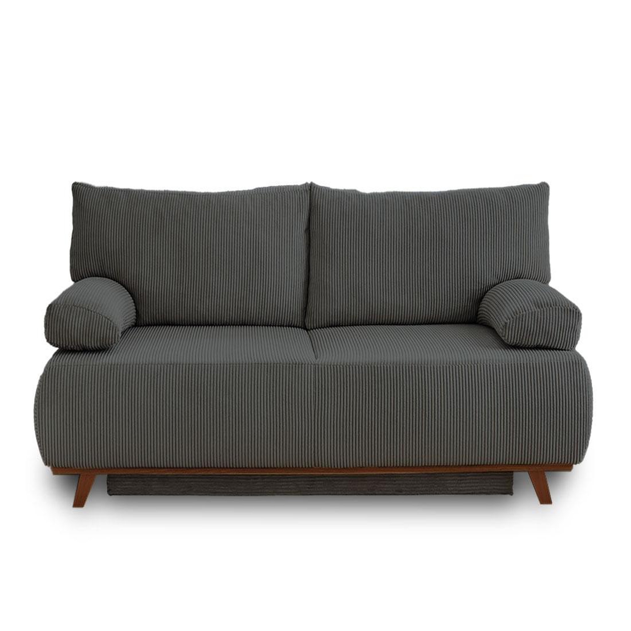 Voir la diapositive 1 : BEST MOBILIER Cristal - canapé 3 places - convertible avec coffre - en velours côtelé