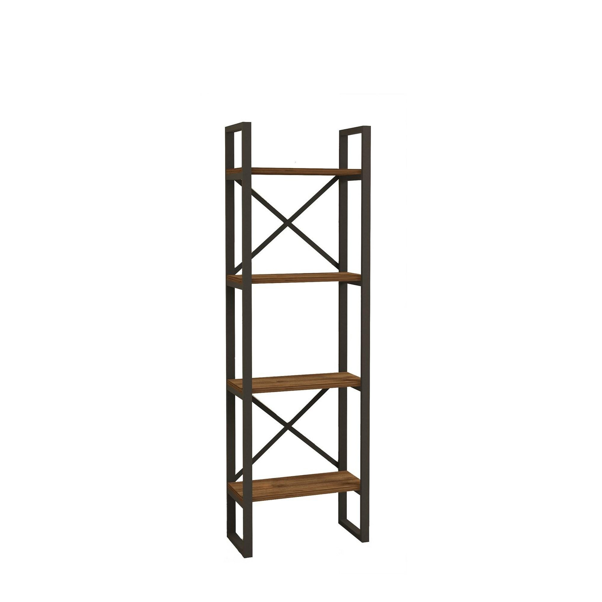 Habitat et Jardin Bibliothèque en bois  alaro  - 66 x 32 x 150 cm - noyer
