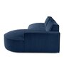 Voir la diapositive 5 : LISA DESIGN Spiaggia - canapé d'angle droit - forme arrondie - 4 places - en velours côtelé