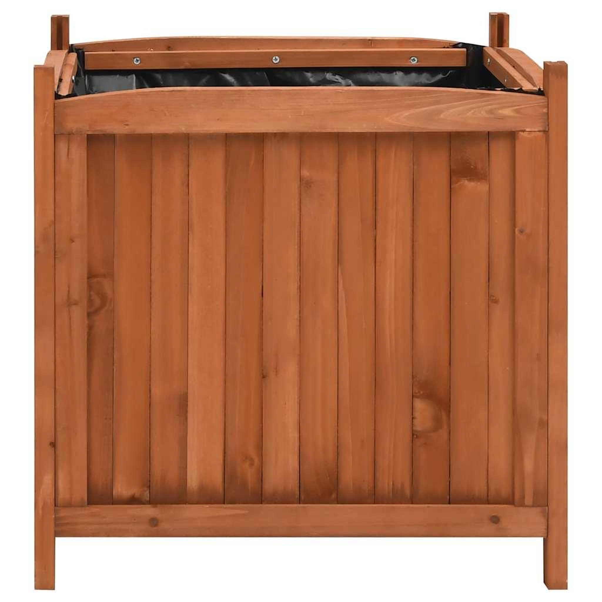 Voir la diapositive 2 : VIDAXL Jardinieres surelevees 2 pcs 50x50x50 cm Bois de sapin