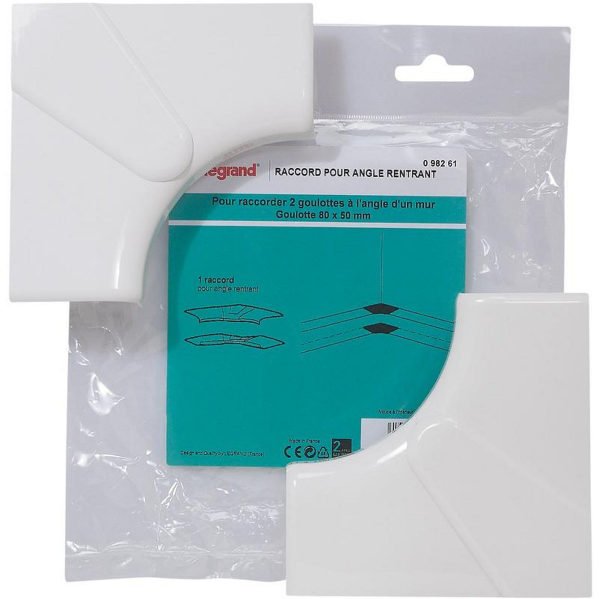 Legrand DLP angle intérieur 80x50 mm