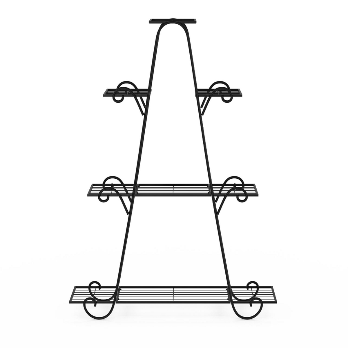 ID MARKET Etagère à pots de fleurs porte plante en métal 9 niveaux