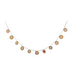 FEERIC LIGHT & CHRISTMAS Guirlande de Noël design rondin Jeanne. Coloris disponibles : Rouge