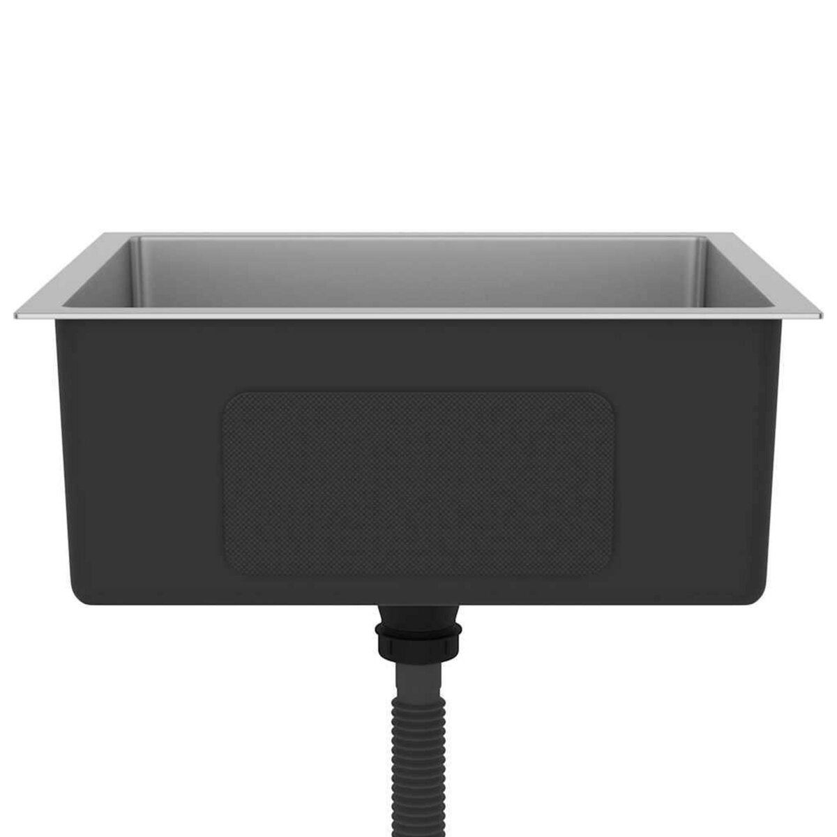 VIDAXL Evier de cuisine fait main Acier inoxydable