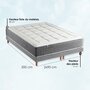 Voir la diapositive 5 : IDLITERIE Ensemble Matelas Ressort 7 zones H.28cm + Sommier Fabriqué en France MAX