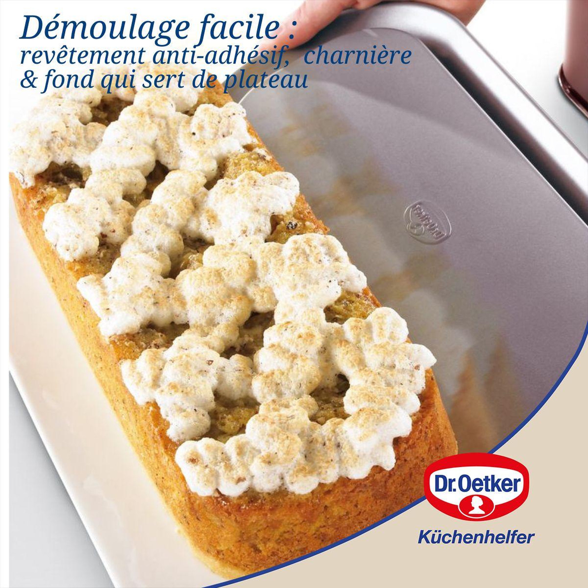 Voir la diapositive 5 : DR.OETKER Moule à cake à charnière 30 cm dr oetker back-liebe bicolor