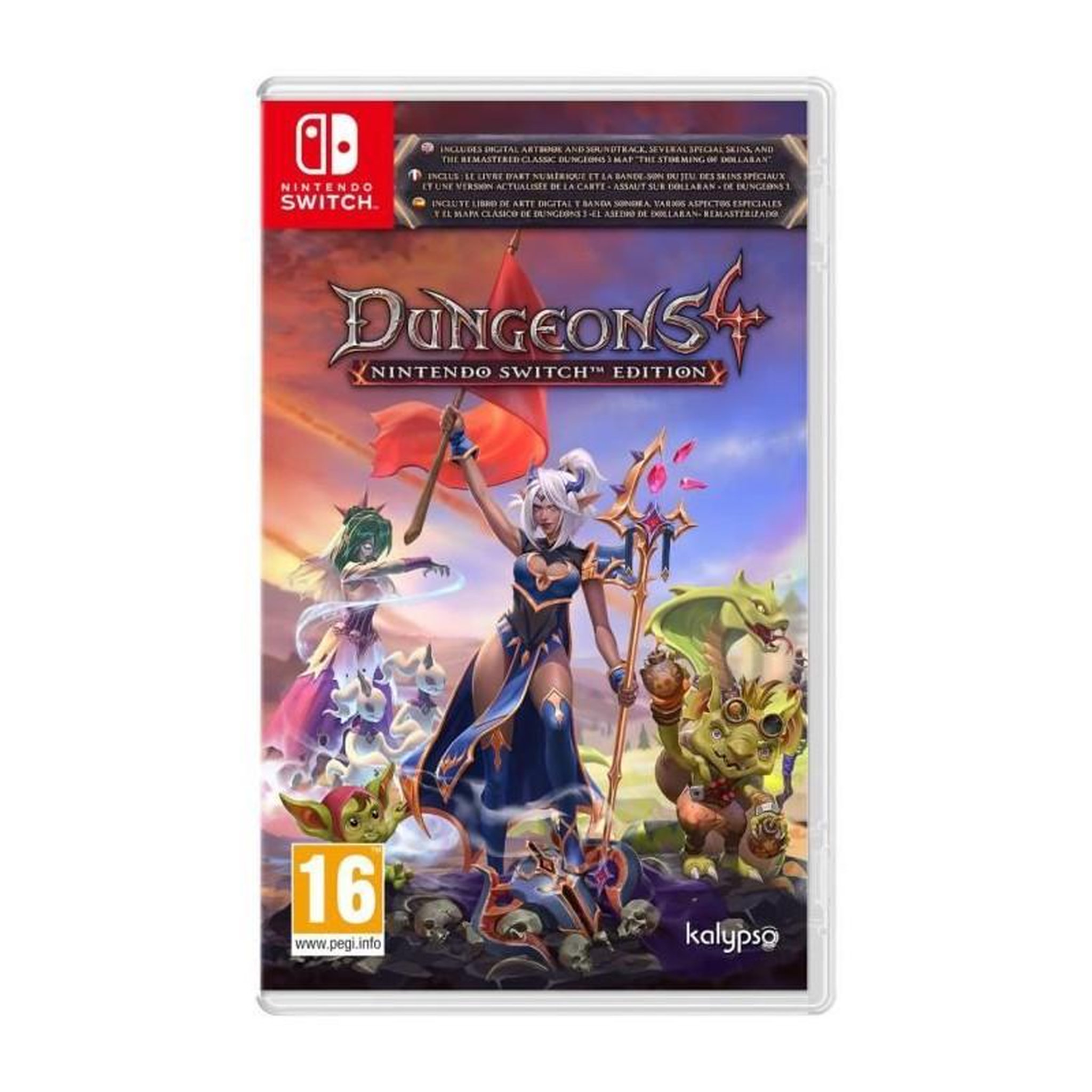 MICROIDS Dungeons 4 - Jeu Nintendo Switch - Edition Deluxe