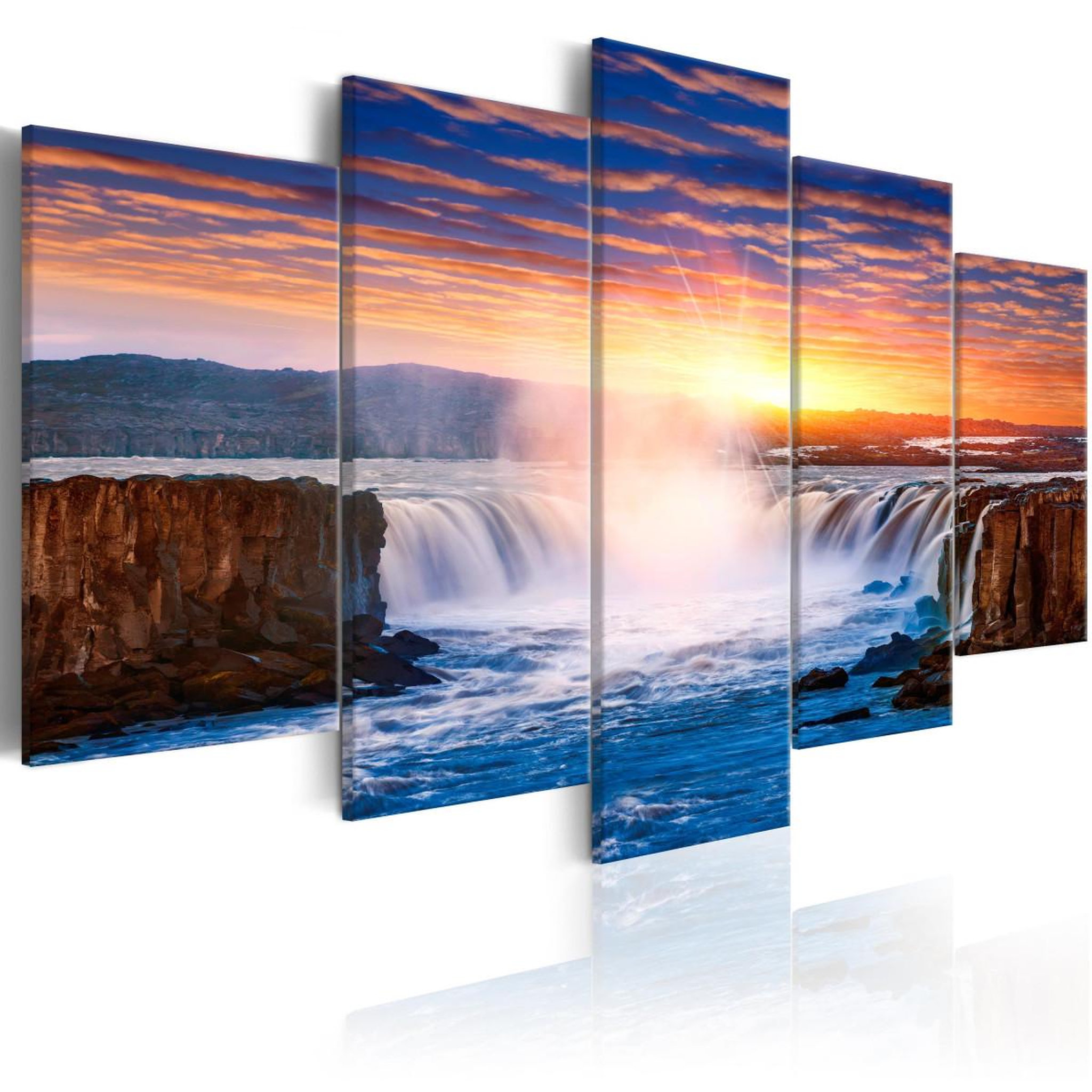 Voir la diapositive 1 : Paris Prix Tableau imprimé  selfoss waterfall, iceland