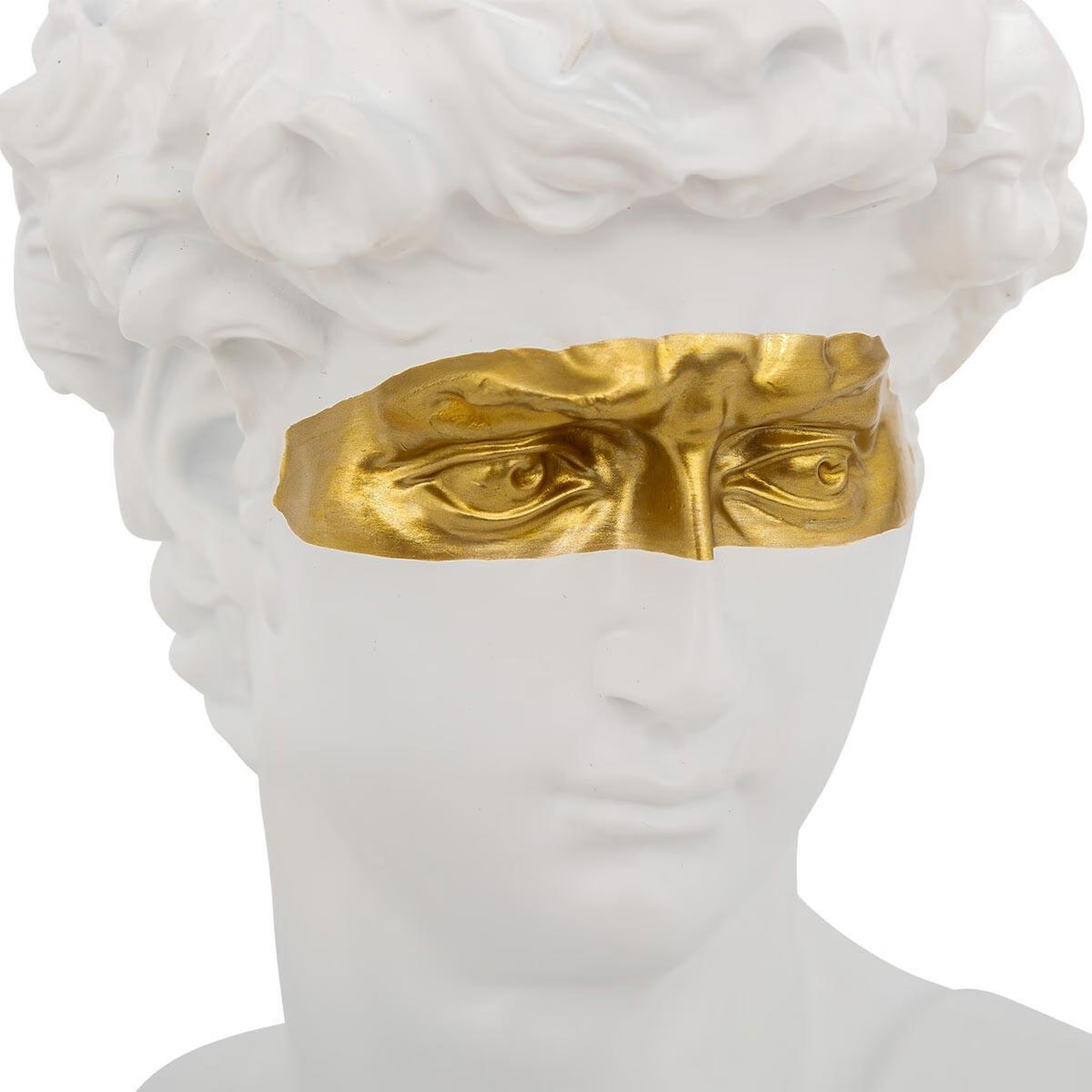 Voir la diapositive 2 : ATMOSPHERA Statuette déco  tête de david  24cm blanc