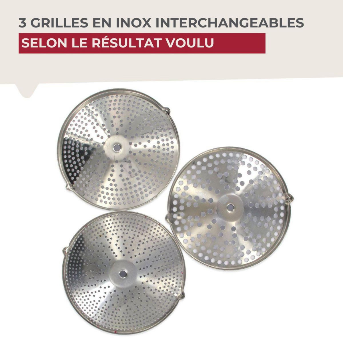 Fackelmann Moulin à légumes plastique 24 cm Fackelmann Handmade Tradition