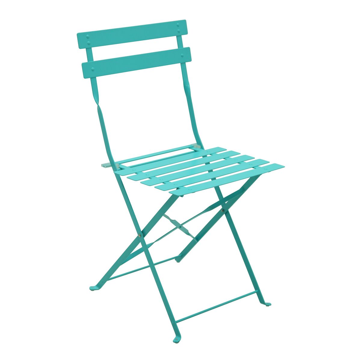 GARDENSTAR Chaise pliante métal bleu POP