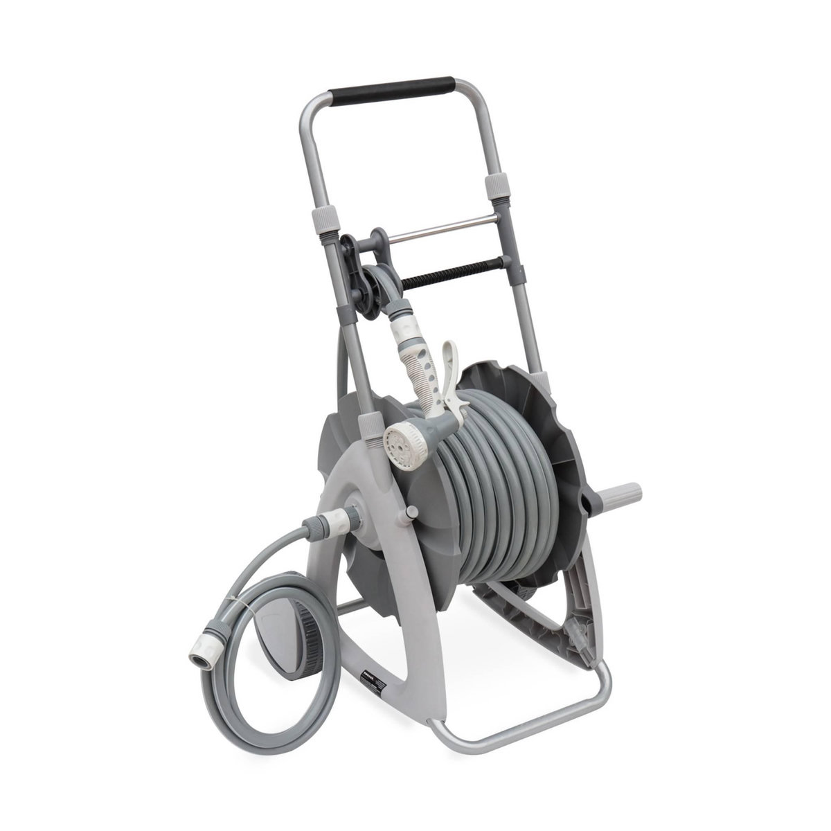 SWEEEK Dévidoir sur roues 30m. enrouleur avec tuyau d'arrosage. raccord et pistolet d'arrosage fournis