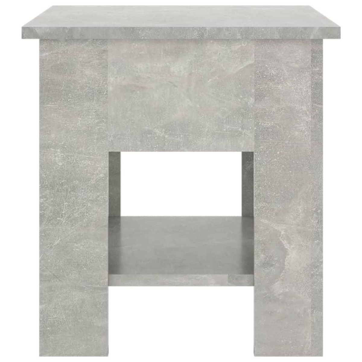 VIDAXL Table basse gris beton 40x40x42 cm bois d'ingenierie