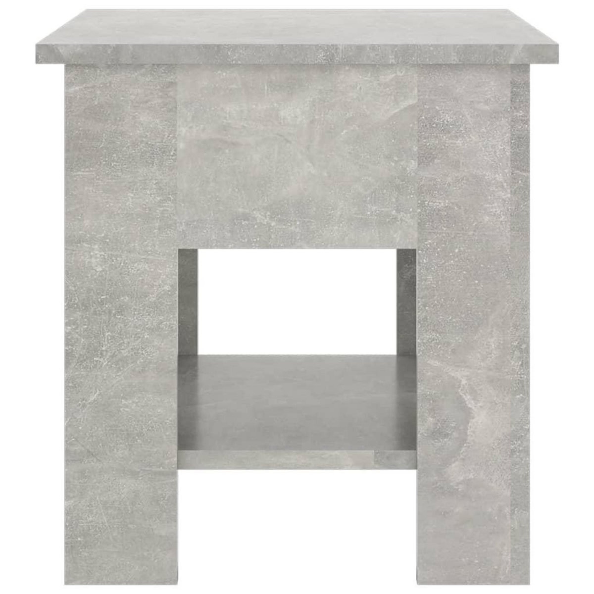 VIDAXL Table basse gris beton 40x40x42 cm bois d'ingenierie