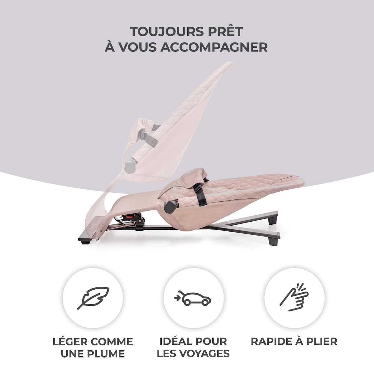 KINDERKRAFT Balancelle électrique bébé 2 en 1 avec fonction transat