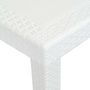 Voir la diapositive 3 : VIDAXL Table de jardin Blanc 150x90x72 cm Plastique Aspect de rotin