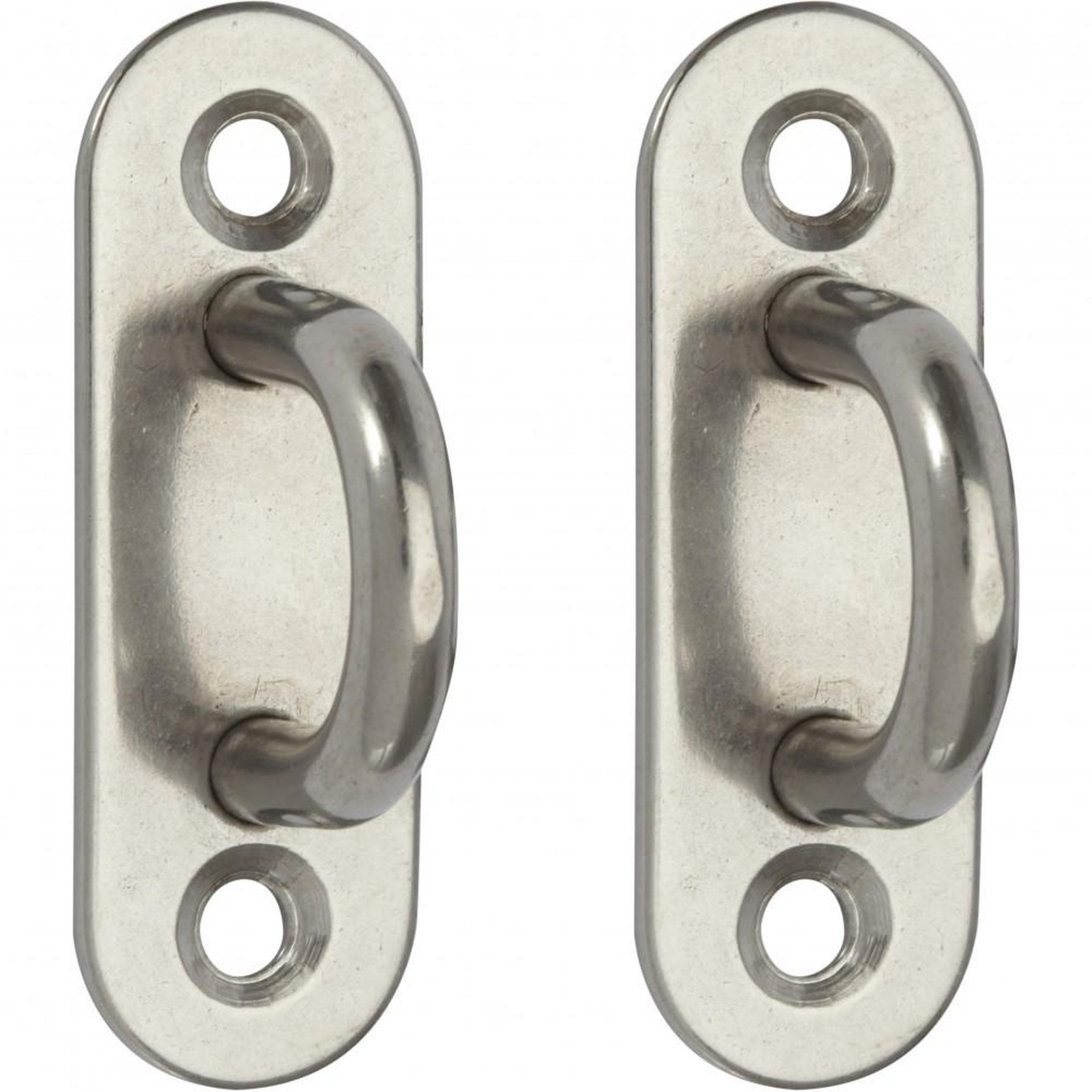 CENTRALE BRICO Lot de 2 platines à oeil inox, STANDERS, Diam.6