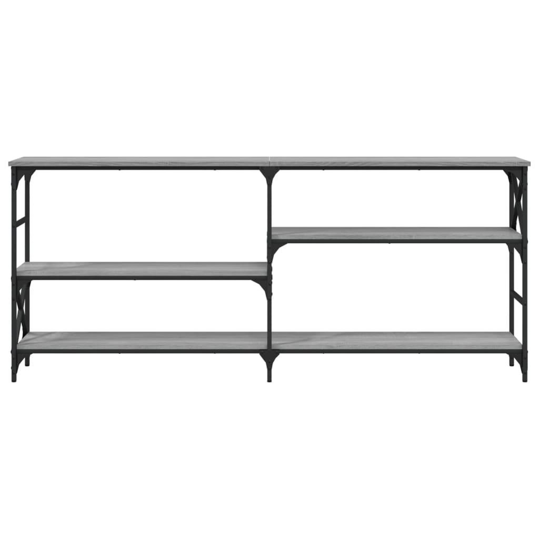 Voir la diapositive 4 : VIDAXL Table console sonoma gris 180x29x76,5 cm bois d'ingenierie