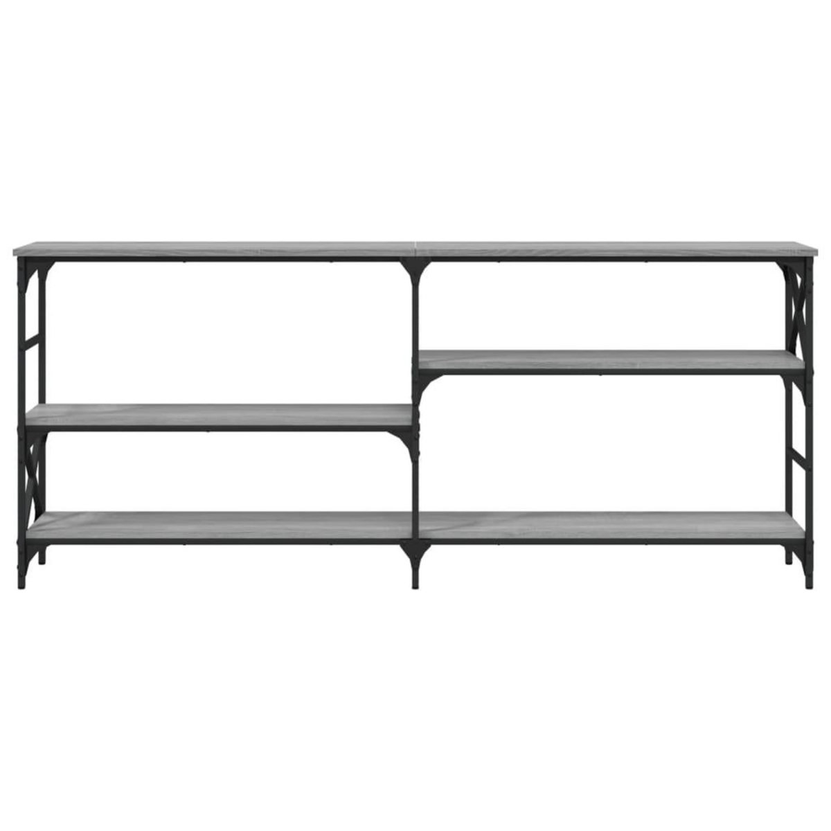 VIDAXL Table console sonoma gris 180x29x76,5 cm bois d'ingenierie