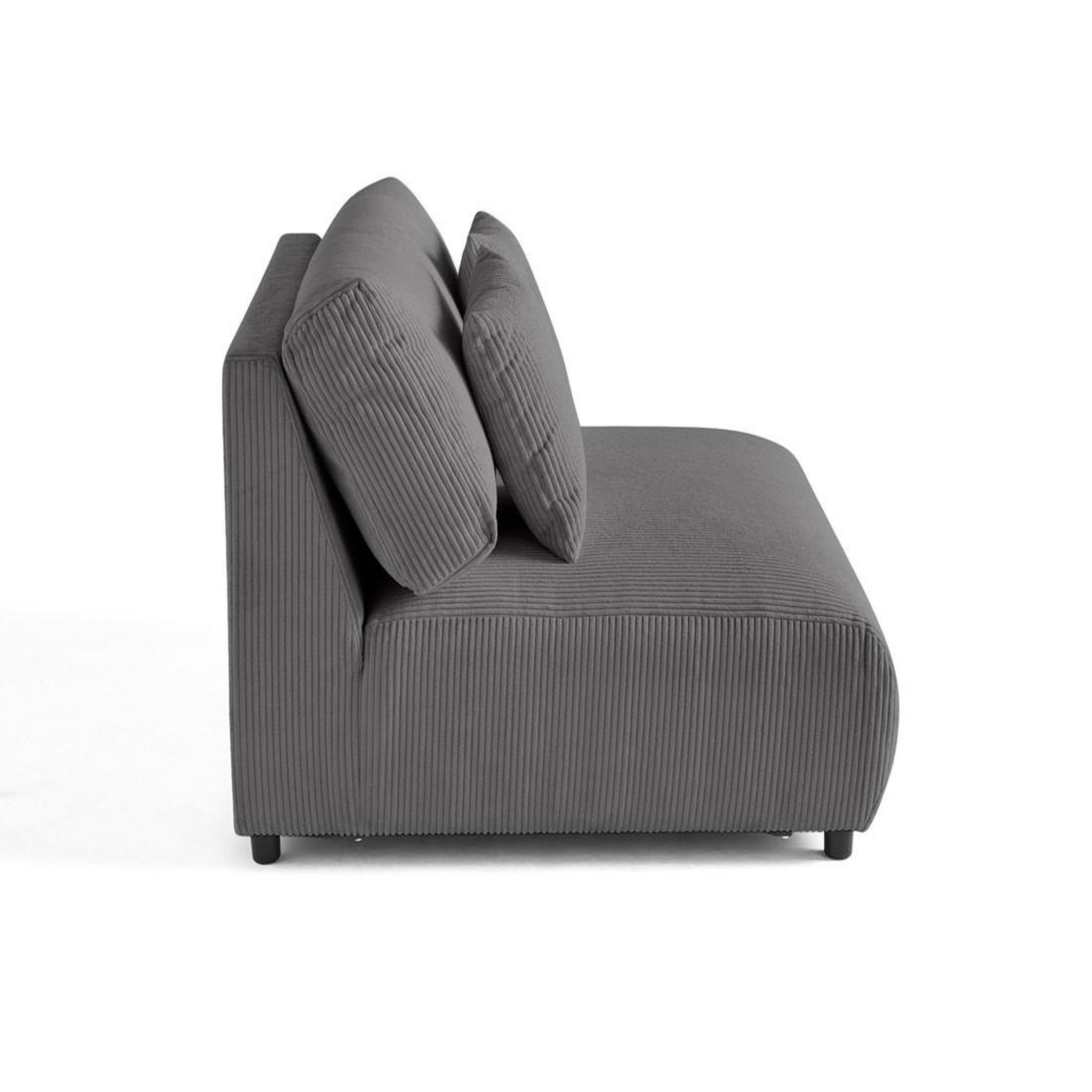 Voir la diapositive 3 : LISA DESIGN Garance - module d'assise 2 places - en velours côtelé